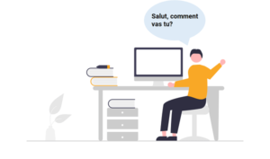 French greeting example salut, comment vas tu