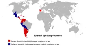 Spanish speaking countries list map