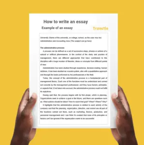 How to write an essay, examples of an essay