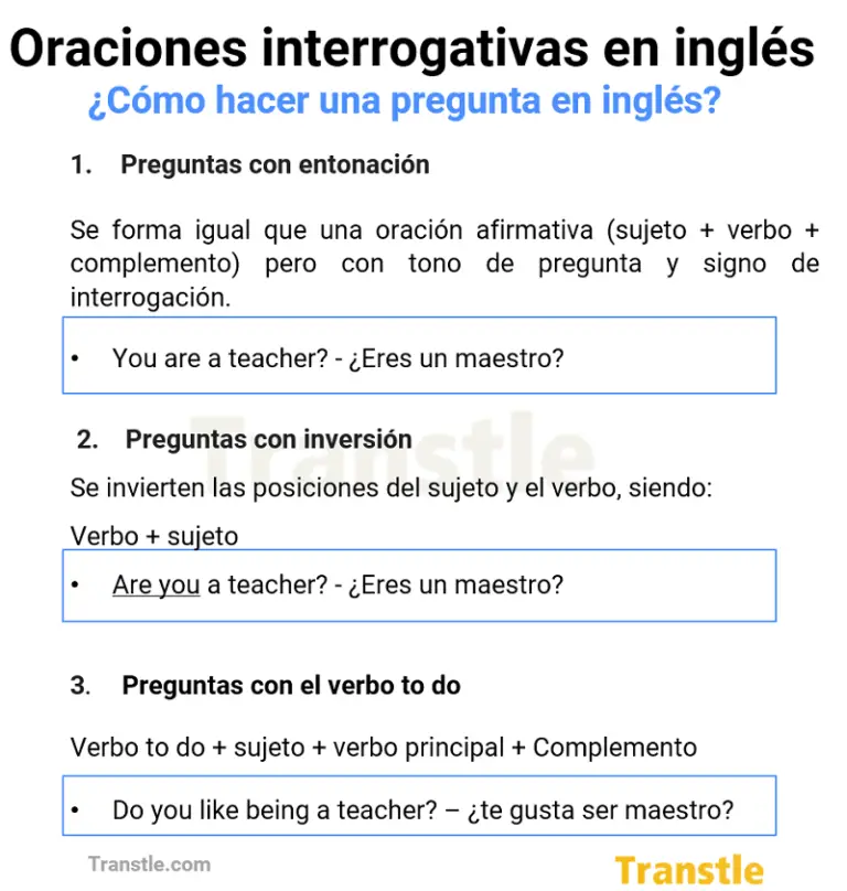 Como hacer una pregunta en ingles, oraciones interrogativas en ingles estructura y ejemplos con oraciones