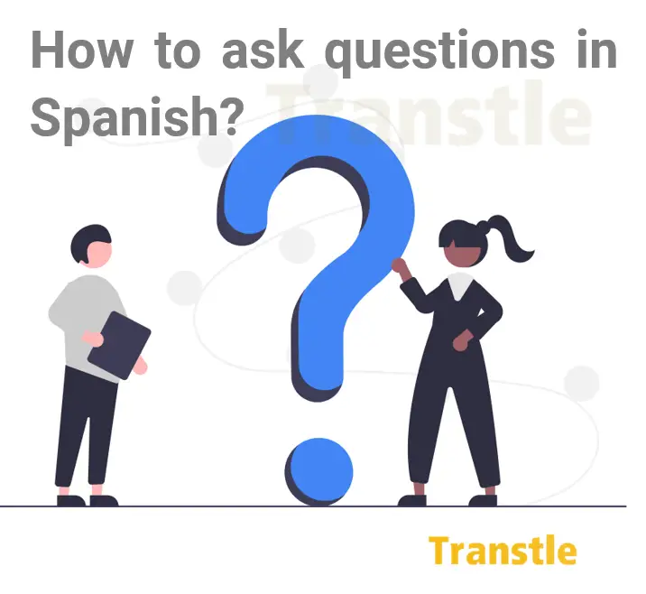 How to ask questions in spanish drawing interrogation sign